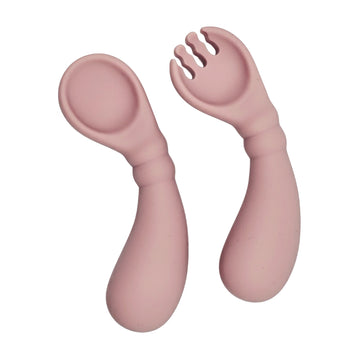 Pika Bloom Curved Spoon & Fork for Toddlers