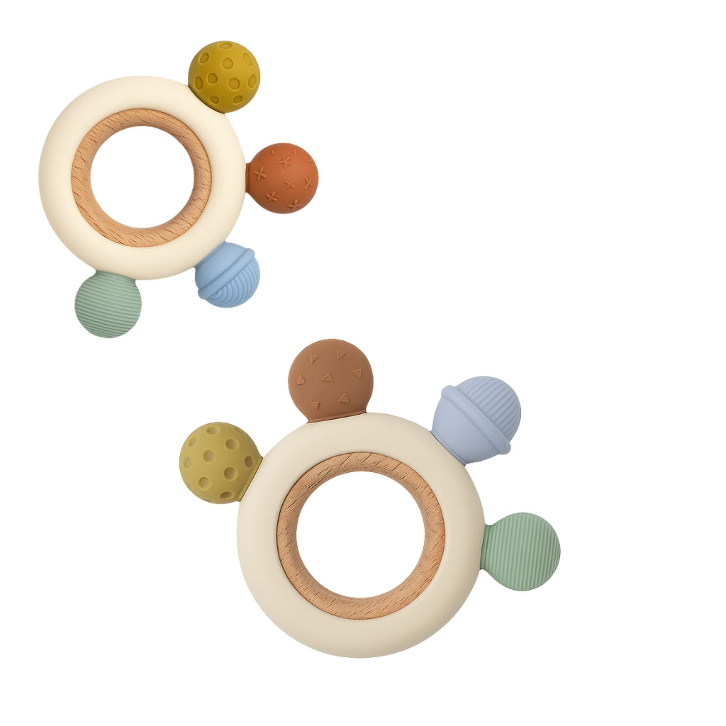 Pika Bloom Sweets Wooden Silicone Teether