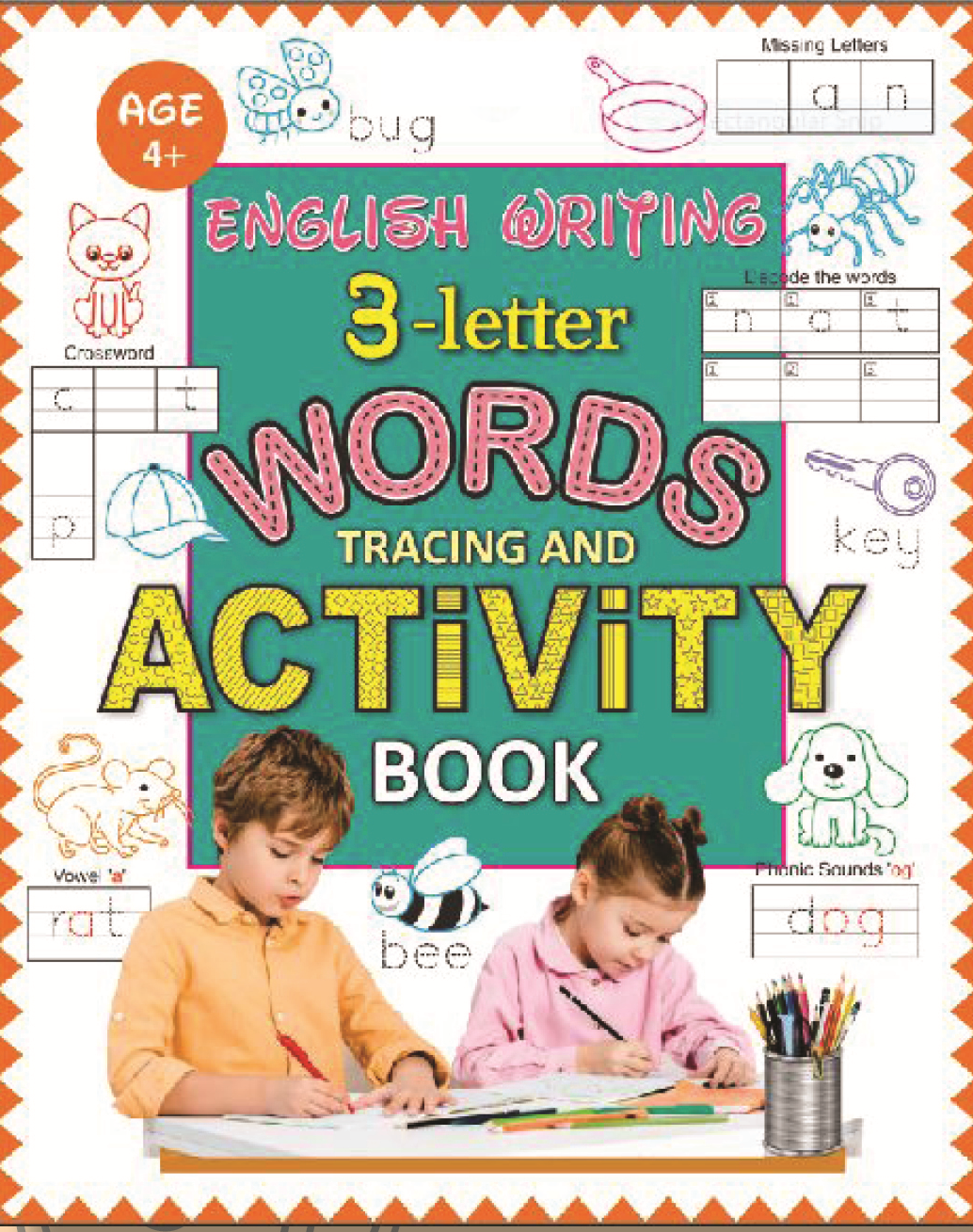 3-Letter Words Tracing & Activity Book