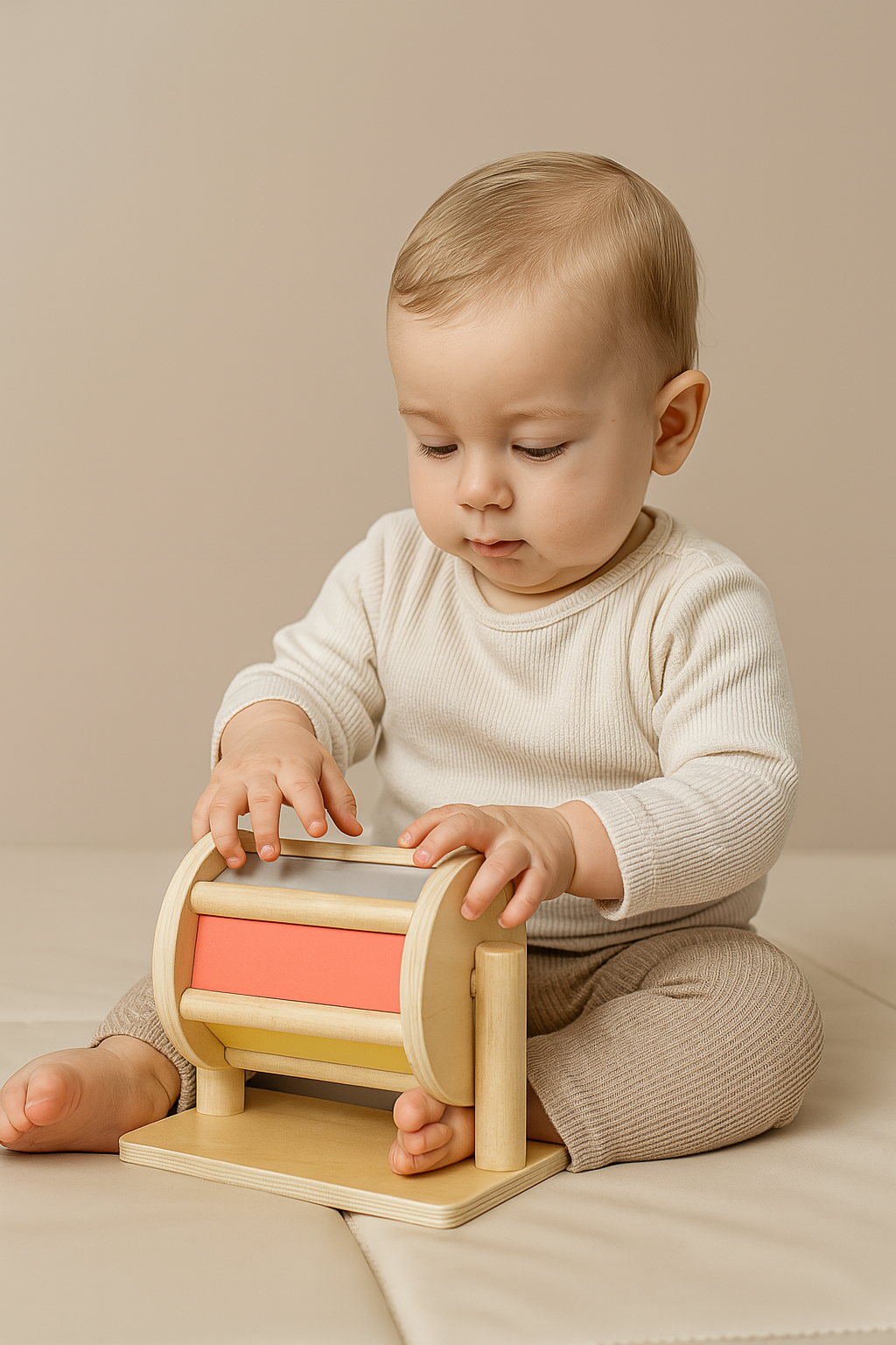 Pika Bloom Wooden Spinning Drum