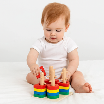Pika Bloom Wooden Shape Sorter Puzzle