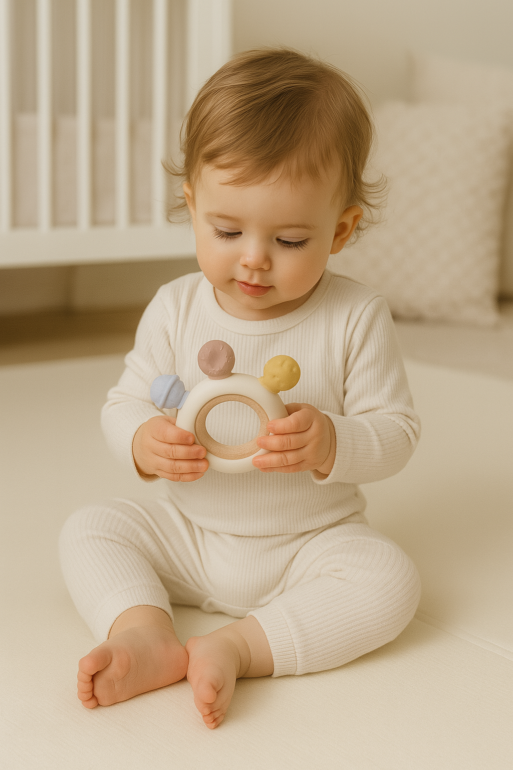 Pika Bloom Sweets Wooden Silicone Teether