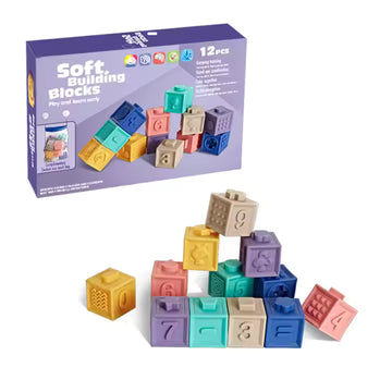 Pika Bloom Soft Silicone Building Blocks