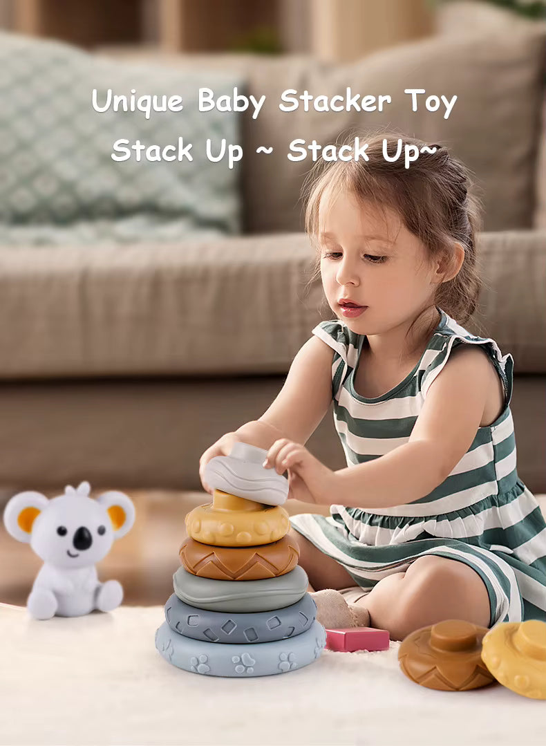 Pika Bloom Bear Stacking Ring