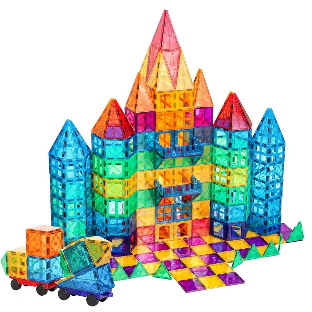 Pika Bloom Magnetic Building Tiles – 3D (100 Pieces)