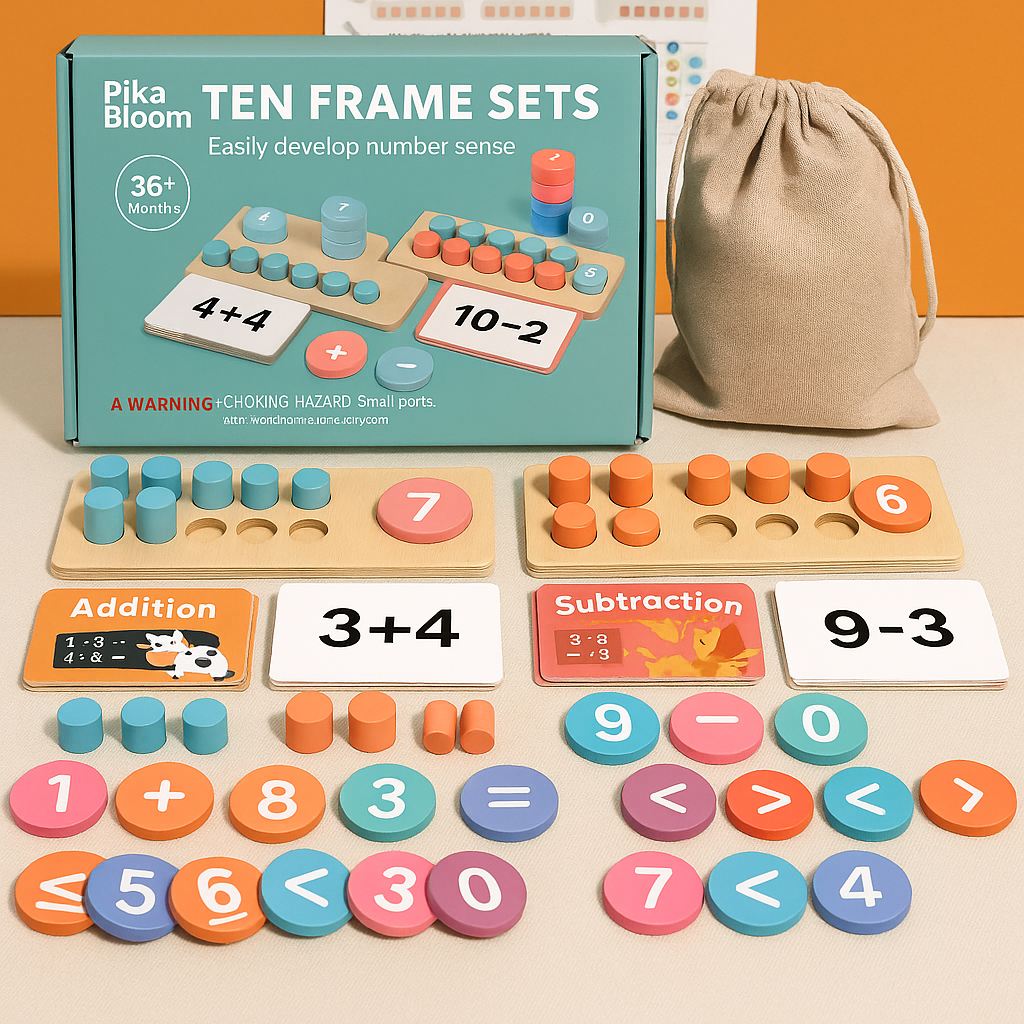Pika Bloom Ten Frame Math Set