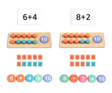 Pika Bloom Montessori Ten Frame Math Learning Set