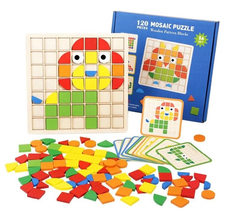 Pika Bloom Mosaic Puzzle Set – 120 Pieces