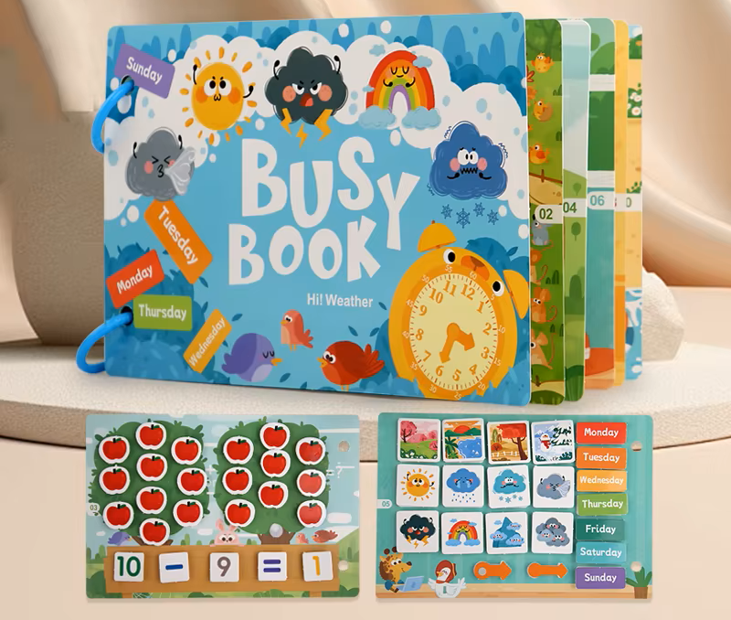 Pika Bloom Busy Book