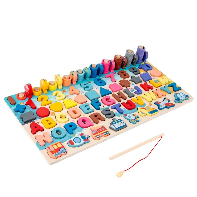 Pika Bloom 7-in-1 Wooden Montessori Puzzle Board