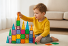 Pika Bloom 100-Piece Magnetic Building Tiles – 3D Set