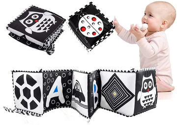 Pika Bloom Black & White Visual Stimulation Cloth Book