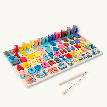 Pika Bloom 7-in-1 Wooden Montessori Puzzle Set