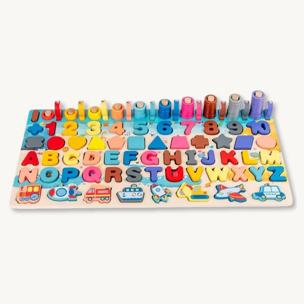Pika Bloom 7-in-1 Wooden Montessori Puzzle Set