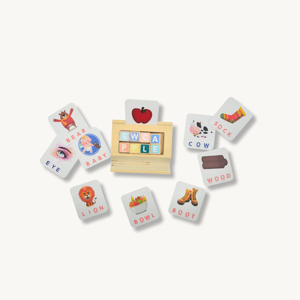Wooden Spelling Game Board - product image 3 by Pika Bloom Montessori Toys UAE