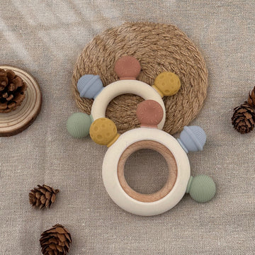 Pika Bloom Sweets Wooden Silicone Teether