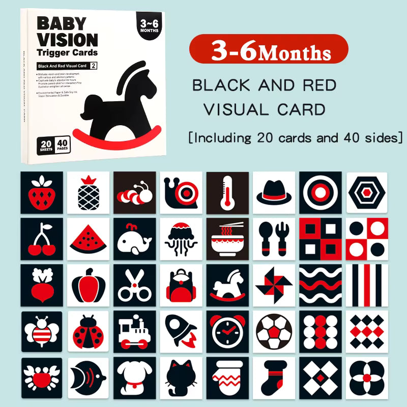 Pika Bloom High-Contrast Baby Vision Cards