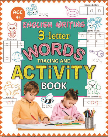 3-Letter Words Tracing & Activity Book