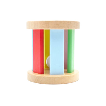 Pika Bloom Wooden Rolling Rattle