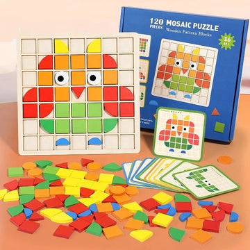 Pika Bloom Mosaic Puzzle Set – 120 Pieces