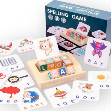 Pika Bloom Wooden Spelling Game Board