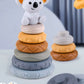 Pika Bloom Bear Stacking Ring