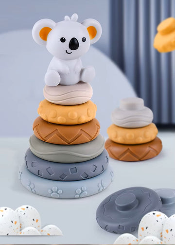 Pika Bloom Bear Stacking Ring