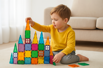 Pika Bloom Magnetic Building Tiles – 3D (100 Pieces)