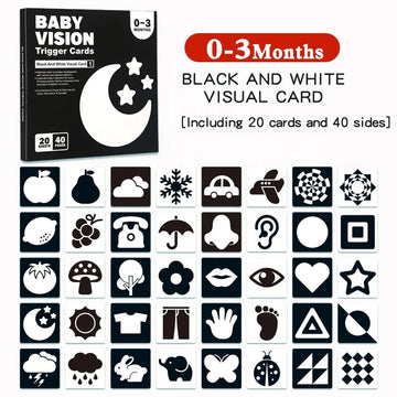Pika Bloom High-Contrast Baby Vision Cards
