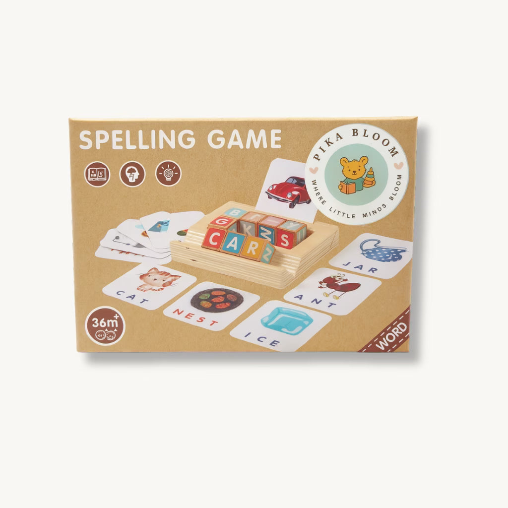 Wooden Spelling Game Board - product image 1 by Pika Bloom Montessori Toys UAE
